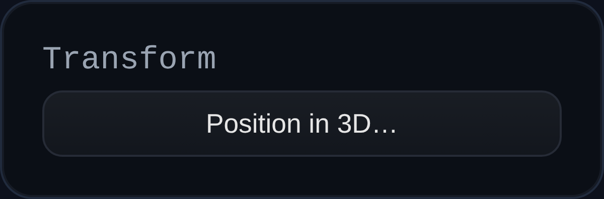 Datum feature dialog